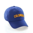 thumbnail image 1 of International World Sports Countries Baseball Hat Layered PVC Letters Strapback, Colombia Blue Red Gold, 1 of 5