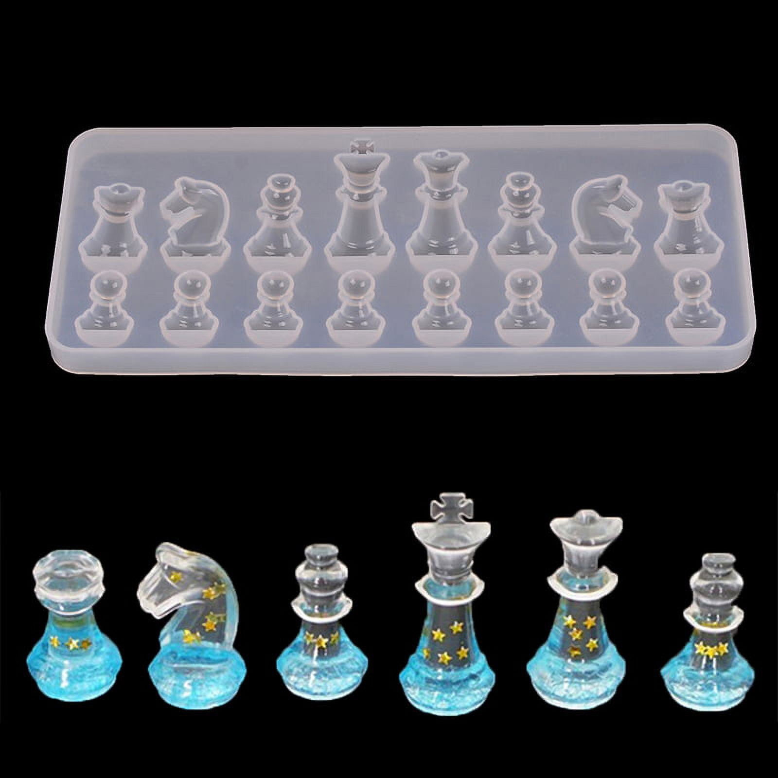 Silicone Chess Piece Mold Set For Resin Crafting – Make Your Own Custom Chess Set As A DIY Gift