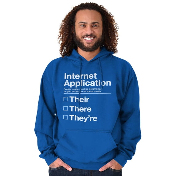Internet App Troll Proper Usage Nerd Unisex Plus Size Hoodie Brisco Brands 3X