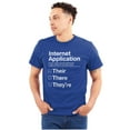 thumbnail image 1 of Internet App Troll Proper Usage Nerd Plus Size Crewneck Graphic Tee Shirt Brisco Brands 2X, 1 of 5