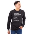 thumbnail image 1 of Internet App Troll Proper Usage Nerd Plus Size Long Sleeve Graphic Tee Shirt Brisco Brands 2X, 1 of 5