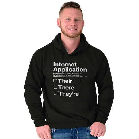 Internet App Troll Proper Usage Nerd Unisex Plus Fleece Graphic Hoodie Brisco Brands 2X