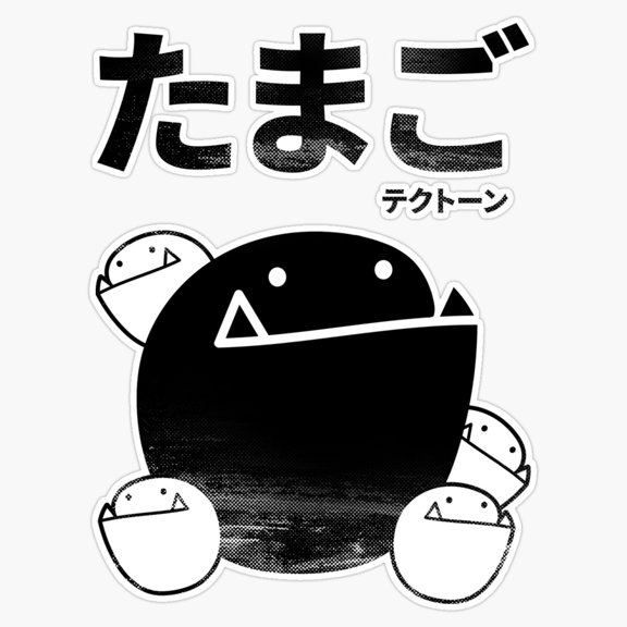 Internet Content Video Creator Angry Egg Character Cracked Shell Broken Mascot Decal For Skateboard Sticker