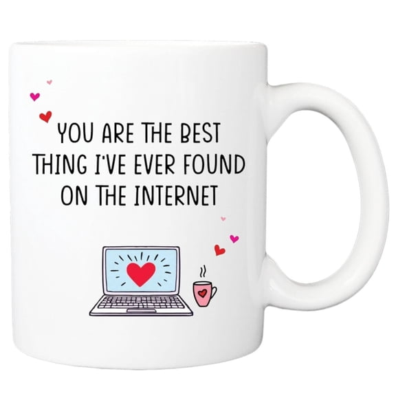 Internet Love Mug – “Best Thing I Found Online” Romantic Gift