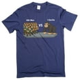 thumbnail image 1 of Internet Meme funny Gorilla vs Men challenge tee shirt 100 Human vs 1 gorilla money tee (X-Large Navy Blue), 1 of 6