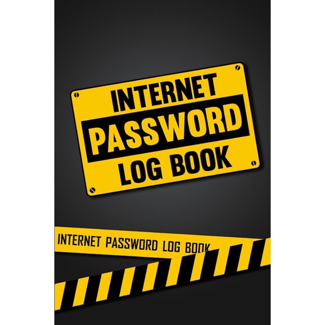 Internet password log book paperback walmart