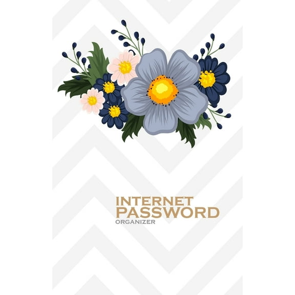 Internet Password Organizer: Flowers (Password Log Book), (Paperback)