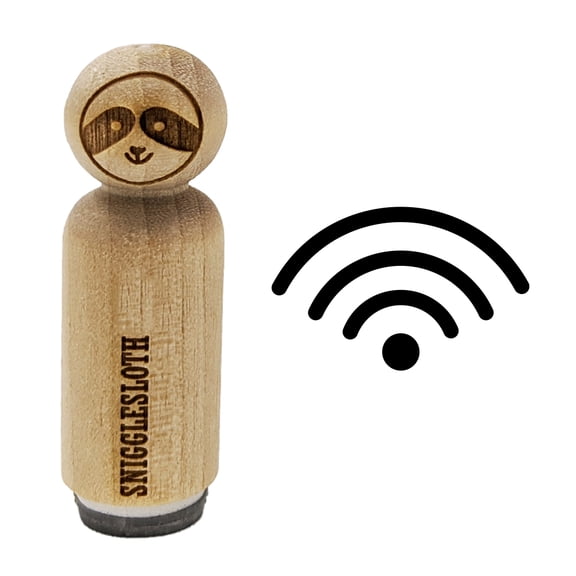 Internet Wifi Symbol Rubber Stamp for Scrapbooking Crafting Stamping - Mini 1/2 Inch