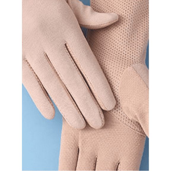 Internet famous cotton sunscreen gloves for women in summer, breathable thin design, touch screen gloves for driving and cycling