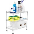 thumbnail image 1 of Internet's Best 3-Tier Mini Wire Utility Shelving - Silver, 1 of 9