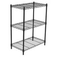 thumbnail image 1 of Internet's Best 3-Tier Wire Shelving - Flat Black, 1 of 7