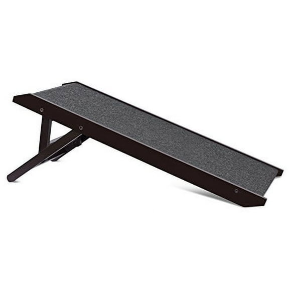 Internet's Best Adjustable Wooden Pet Ramp, Espresso, 35"L x 12-16" H