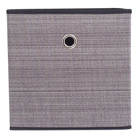 Internet's Best Adult Fabric Canvas Durable Storage Bin, Gray