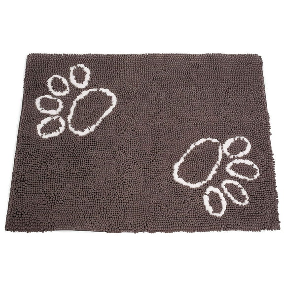 Internet's Best Chenille Dog Doormat - 35" x 25" - Grey
