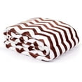 thumbnail image 1 of Internet's Best Plush Chevron Throw Blanket - Cafe (Brown) - 50 x 60", 1 of 4