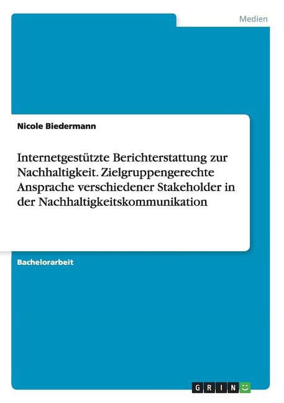 Internetgestützte Berichterstattung zur Nachhaltigkeit