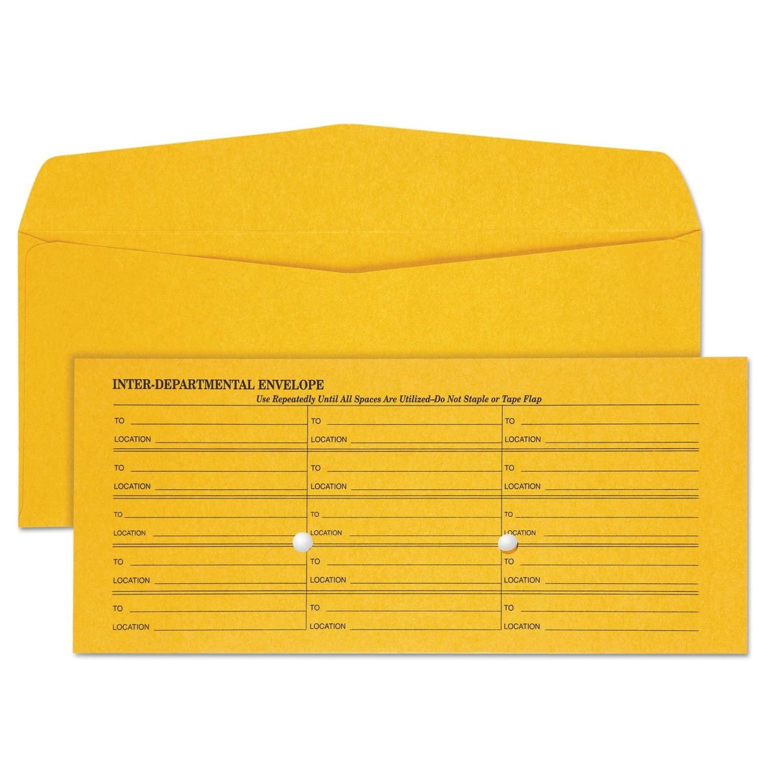 1InTheOffice #10 Right Window Security-Tint Gummed Envelopes - 500/Box, For Business Mail