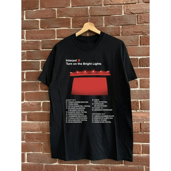 Interpol Turn On The Bright Lights Tour Gift For Fan Unisex T-shirt