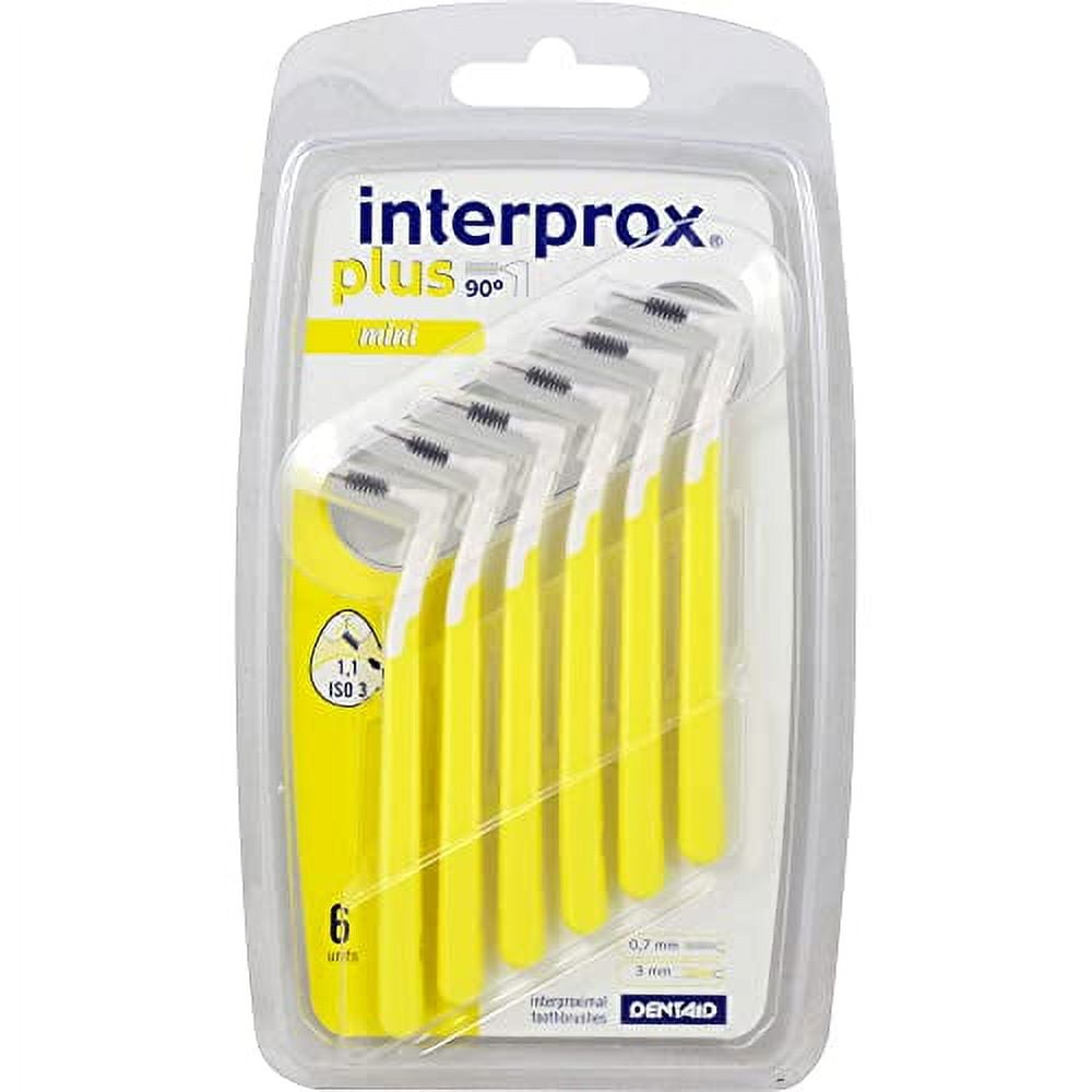 Interprox Plus Mini Yellow interdental Brush, Pack of 6