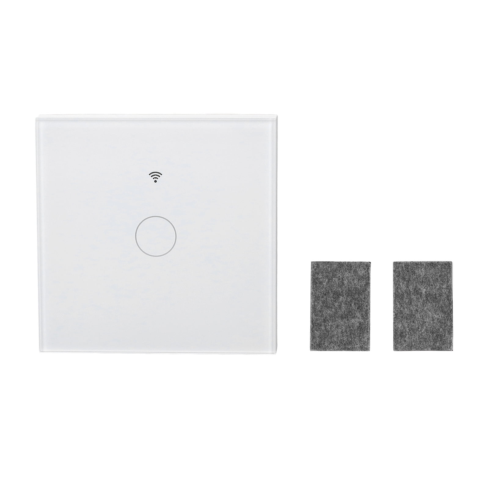 Interruptor tctil inteligente, Panel de pared Control remoto RF 1 polo Cable no neutro necesario RF433,