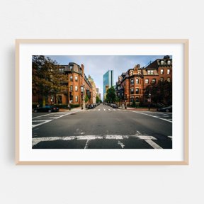 Intersect, Back Bay - Boston Massachusetts Photography Oak Framed Wall Art Print 24 x 36 inches