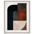 thumbnail image 1 of Intersecting Arcs III Canvas Print Midcentury Art by Art Remedy, Silver Frame, 30 x 36, 1 of 6