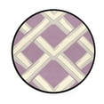 thumbnail image 1 of Intersecting Grids Pattern Memory Foam Bath Mat 36" Absorbent Rug with Non Slip Base and 4 Bonus Pads, 1 of 6