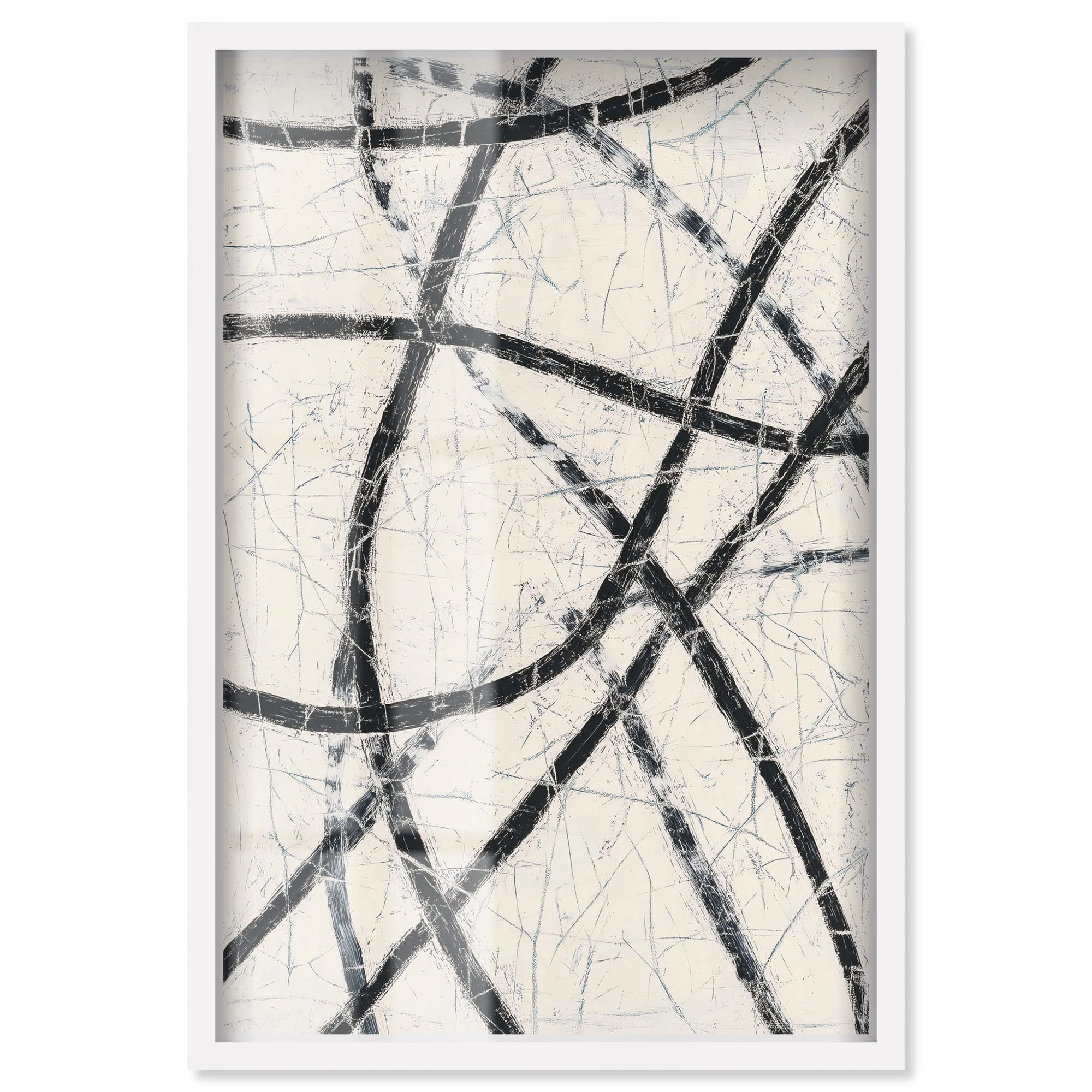 Intersecting Lines II Shadowbox Print Line Wall Decor by Art Remedy ...