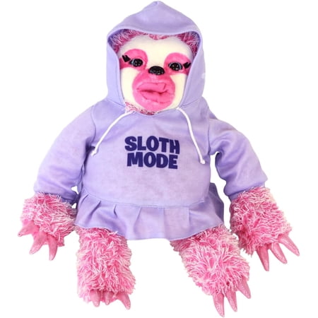 Intersell Ventures - Suzy The Sloth - The Mimicking Slow Talking Sloth Stuffed Animals - Pink