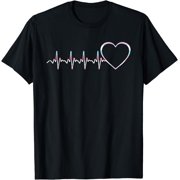 Intersexual Pride Heart Beat LGBT-Q Ally Men Women T-Shirt