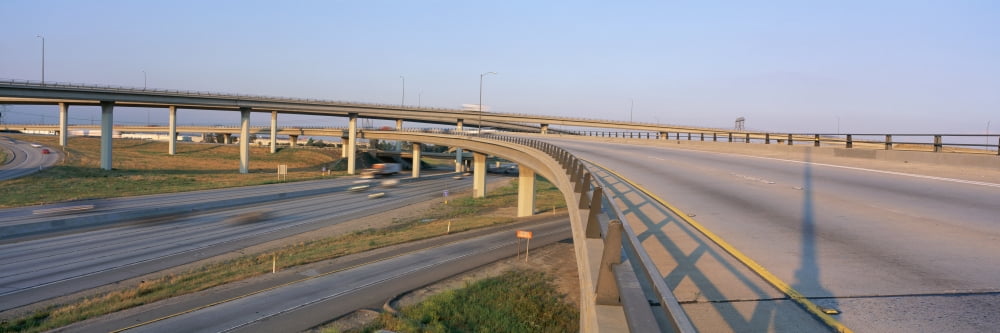 Interstate 10 and 15 in California Canvas Art - Panoramic Images (36 x 12)