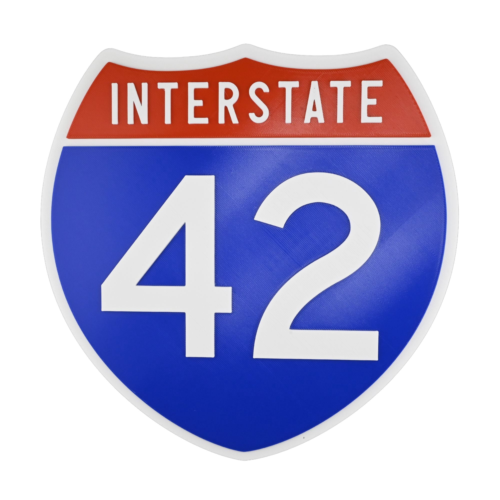Interstate 42 Road Sign Replica, number Personalized Travel Decor, 8.5 ...