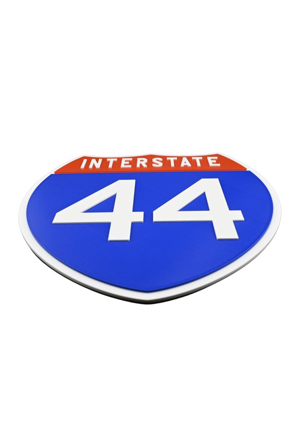 Interstate 44 Road Sign Replica, number Personalized Travel Decor, 8.5" x 8.5"