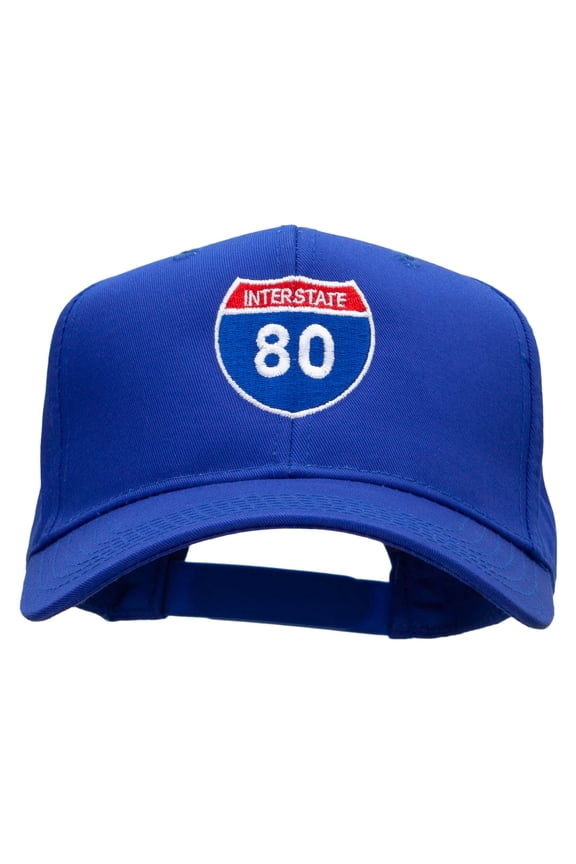 Interstate 80 Solid Cotton Twill Low Profile Snap Cap - Royal OSFM