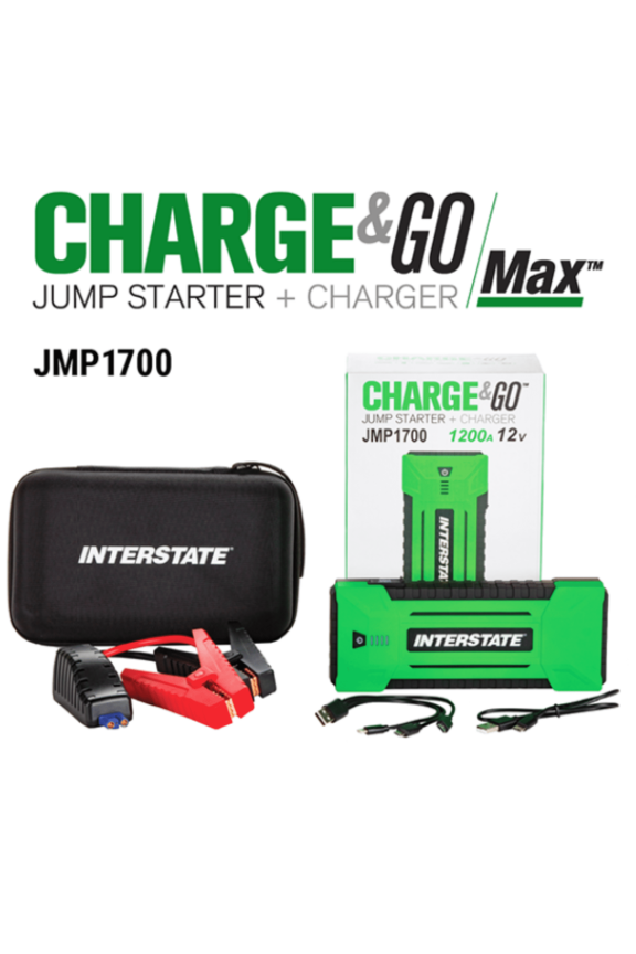 12V Portable LED 1200A (17,000mAH, 17Ah) Jump Starter & Charger