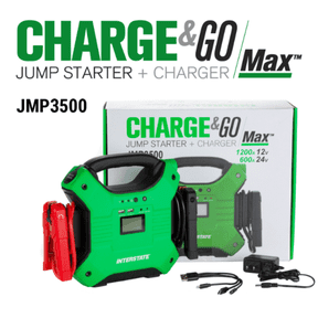 Interstate Batteries 24V, 12V 1200A, 600A LED Portable Automotive Starter & Charger