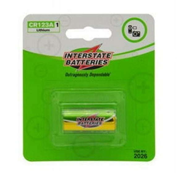 Interstate Batteries 3V 1.55AH CR123A Lithium Battery