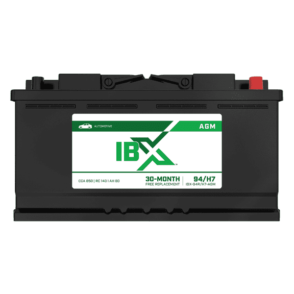 Interstate Batteries IBX AGM SLI 12V 80Ah Group Size H7, 94R Automotive Battery