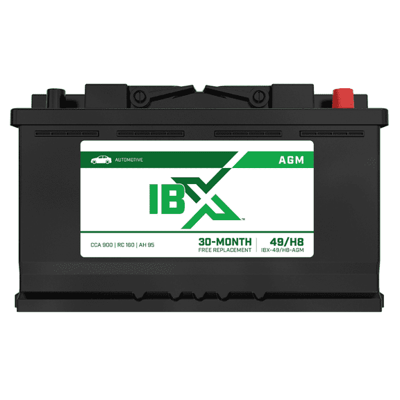 Interstate Batteries IBX 12V 95Ah Group Size H8, 49 900CCA SLI AGM Automotive Battery (IBX-49/H8-AGM)