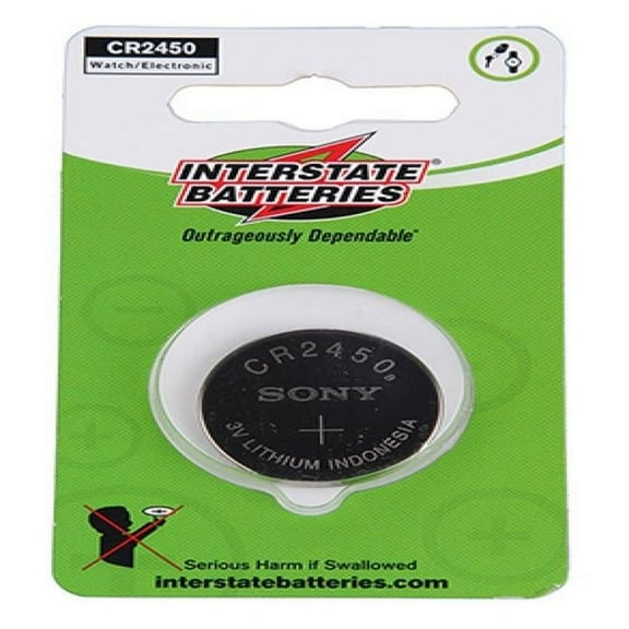 Interstate Batteries LIT0146 3V Lithium CR2450 Carded