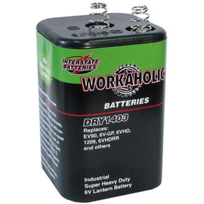 Interstate Spring Top Heavy Duty Lantern Battery, 6V