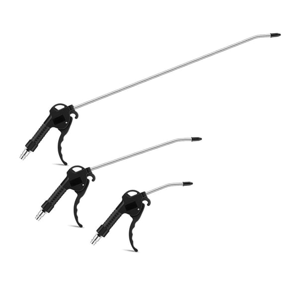 Interstate Pneumatics B210 Deluxe Pistol Grip Blow Gun 3-Piece Set