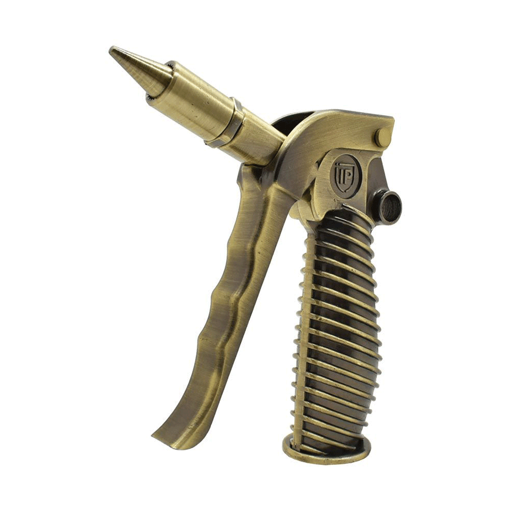 Interstate Pneumatics B610 3/8" NPT Heavy Duty High Flow Rate Blow Gun - Copper Plated