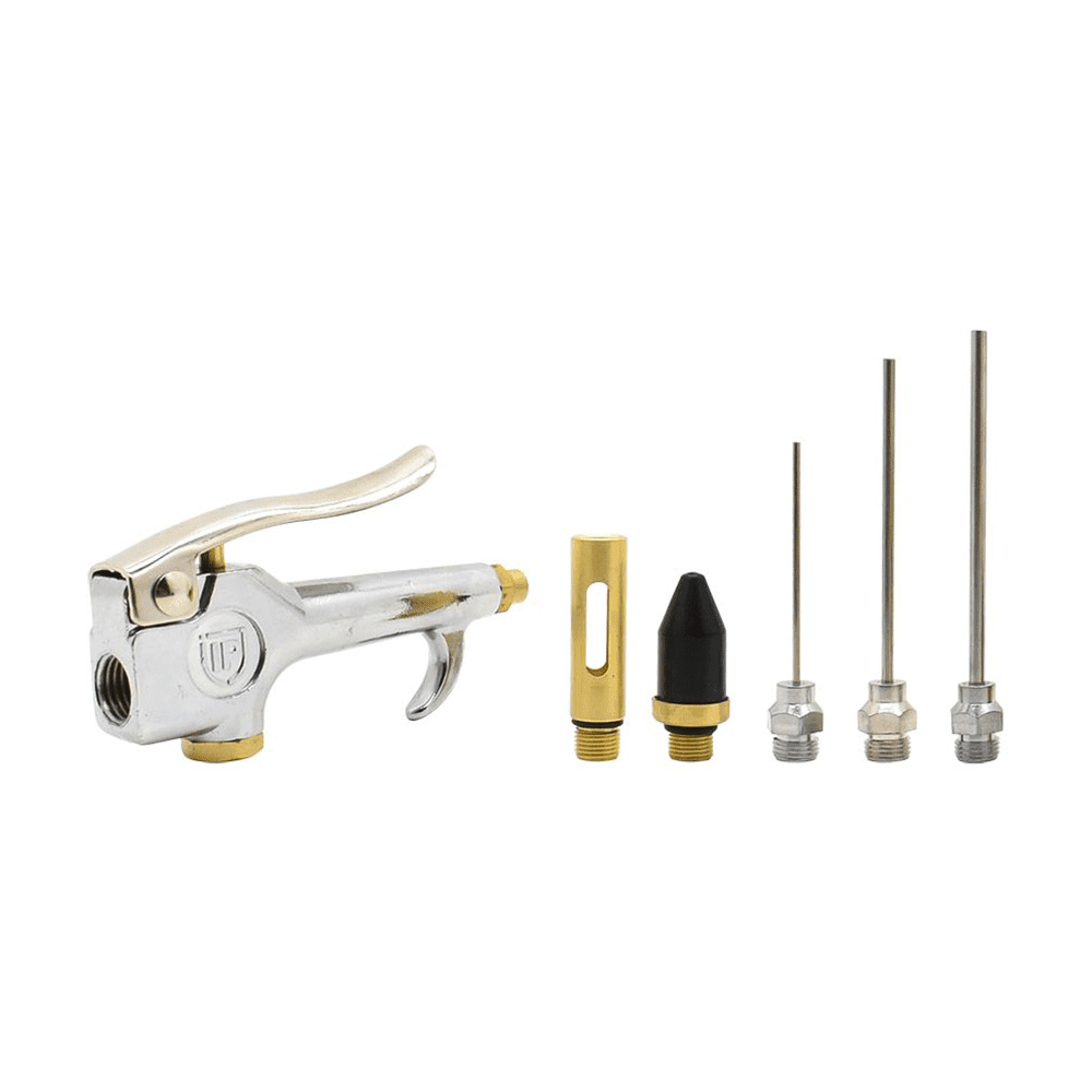 Interstate Pneumatics BZ306 Air Blow Gun Kit Standard Thumb Lever with Tips