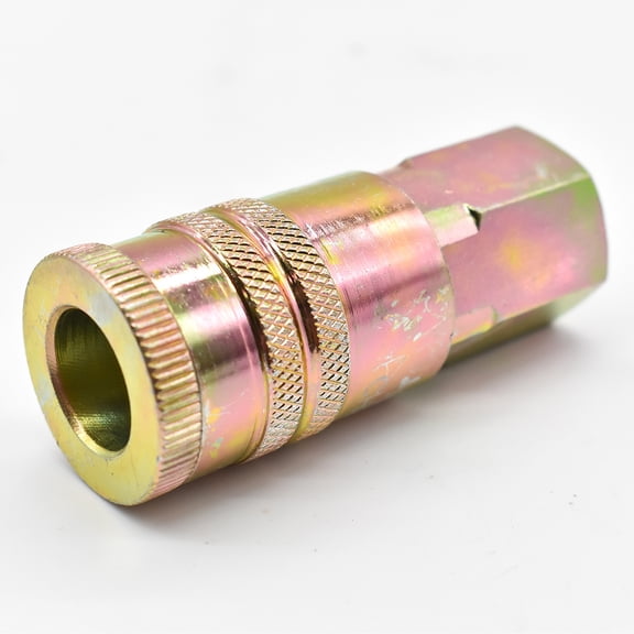Interstate Pneumatics CH860 1/2 Inch Industrial Steel Coupler x 3/8 Inch Female NPT