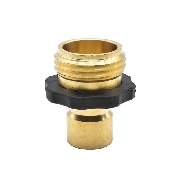 Interstate Pneumatics CPW19 3/4 Inch GHT Male Thread Solid Brass Quick Connect Plug