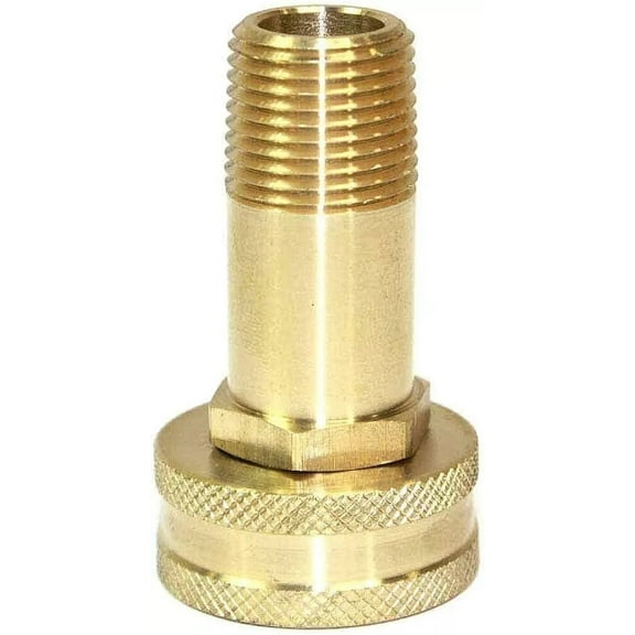 Interstate Pneumatics FGF106 (1) 3/4" GHT Female x 3/8" Male NPT Hose Swivel Fitting - FGF106