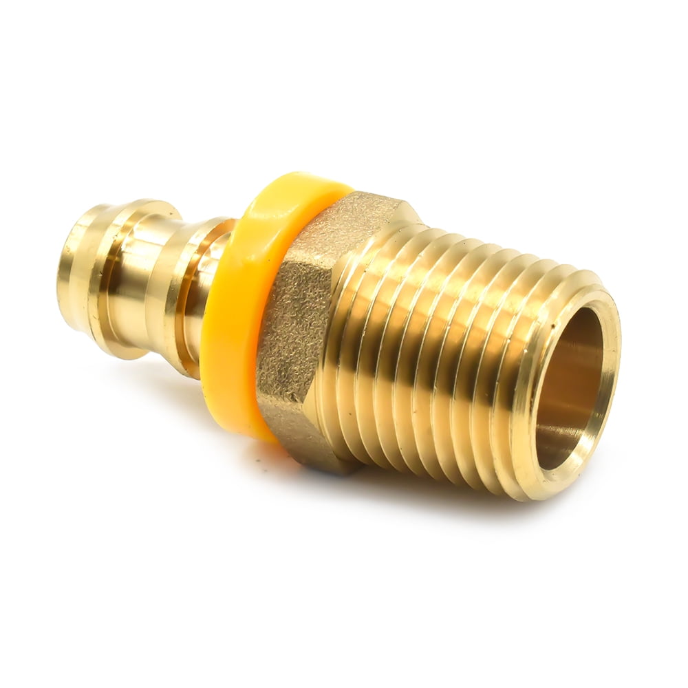 Interstate Pneumatics FL188 Easy Lock Brass Hose Fittings, Connectors