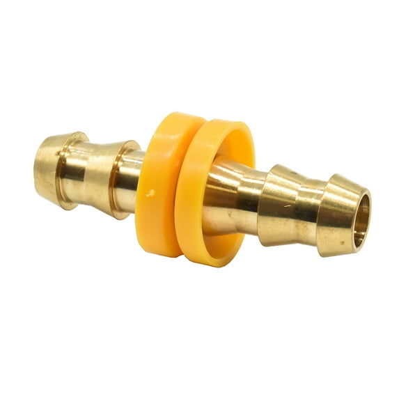 Interstate Pneumatics FL366 Easy Lock Brass Hose Fittings, Connectors, 3/8" Hose Barb Splicer