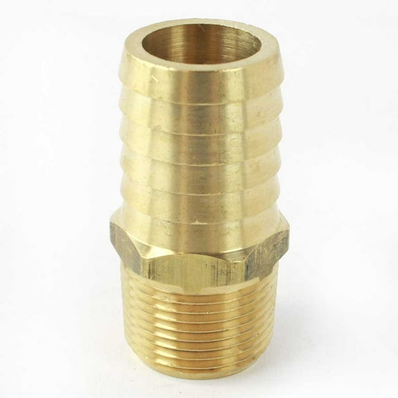 Interstate Pneumatics FM99-7 Brass Hose Barb Fitting, Connector, 1" Barb X 3/4" NPT Male End